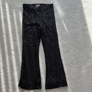 Chaser sequin pants 
Black Sequin Flare Pants